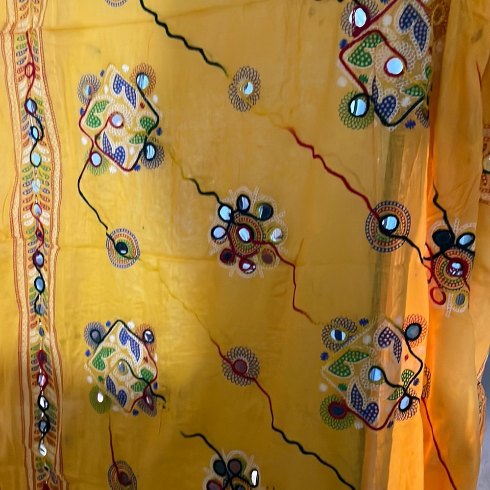 Yellow colorful wrap